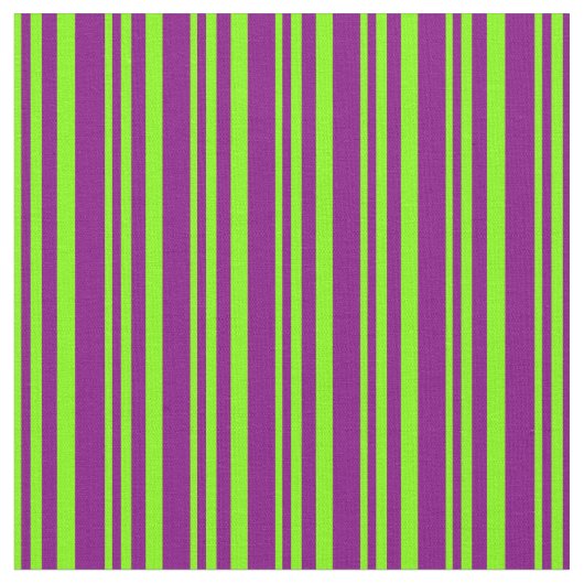 Chartreuse und Lila Streifen Stoff (Nahaufnahme)