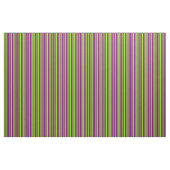 Chartreuse und Lila Streifen Stoff (Fat Quarter (45,7 x 55,9 cm))