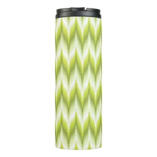 Chartreuse und Limon Bargello Thermosbecher (Rückseite)