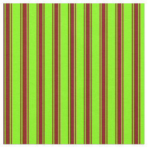 Chartreuse und Maroon Lines Stoff