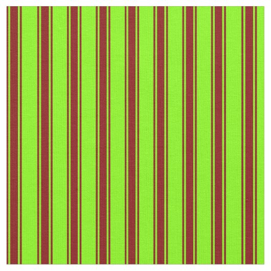 Chartreuse und Maroon Lines Stoff (Nahaufnahme)