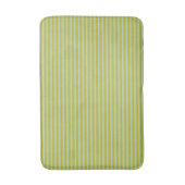 Chartreuse und Pistachio Green Stripes Badematte (Vorderseite Vertikal)
