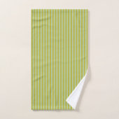 Chartreuse und Pistachio Green Stripes Badhandtuch Set (Handtuch)