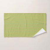 Chartreuse und Pistachio Green Stripes Badhandtuch Set (Handtuch)