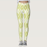 Chartreuse und White Grunge Harlequin Muster Leggings<br><div class="desc">Stilvolle,  rustikale und einzigartige Leggings mit Chartreuse und weißem Grunge Harlequin-Muster. Andere Farben sind verfügbar.</div>
