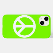 Chartreuse und White Peace Case-Mate iPhone Hülle (Rückseite (Horizontal))
