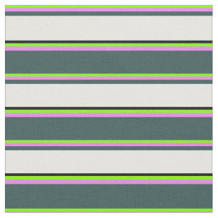 Chartreuse, Violet, Dunkelschiefer grau, weiß und  Stoff