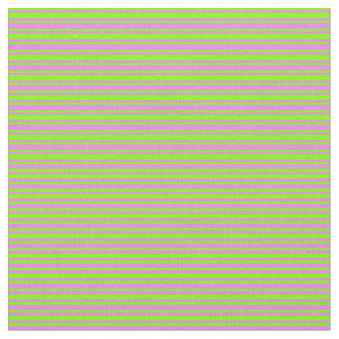 Chartreuse & Violet-Muster Stoff