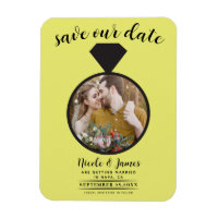 Chartreuse Wedding Ring Foto Save the Date
