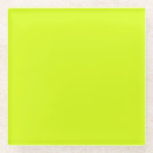 Chartreuse Yellow Glasuntersetzer (Vorderseite)
