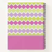 Chartreuse Yellow Pink Personalisiert Notizblock (Rückseite)