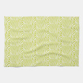 CHARTREUSE ZEBRA STRIPE GESCHIRRTUCH (Horizontal)
