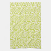 CHARTREUSE ZEBRA STRIPE GESCHIRRTUCH (Vertikal)