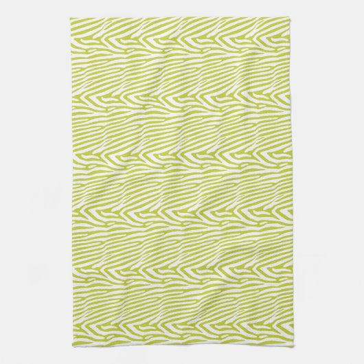 CHARTREUSE ZEBRA STRIPE GESCHIRRTUCH (Vertikal)