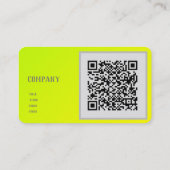 chartreusegelb - QR-Code - Visitenkarte (Rückseite)