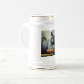 Chartreux Cat Bierglas (Vorderseite Links)