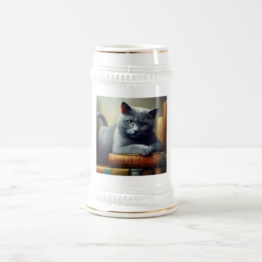 Chartreux Cat Bierglas (Mittel)