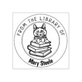 Chartreux Cat, Buch aus der Bibliothek Gummistempel (Prägung)