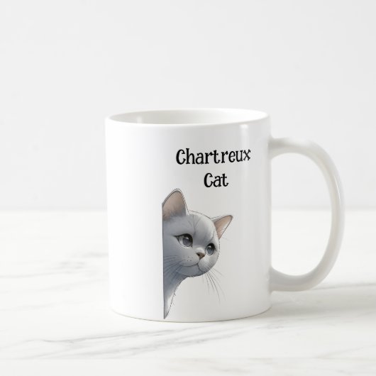 Chartreux Cat Kaffeetasse (Rechts)