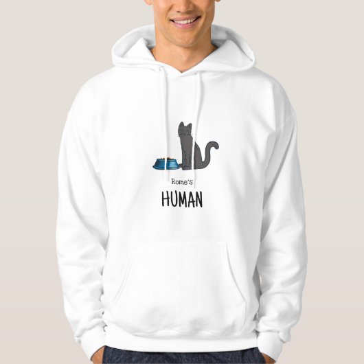 Chartreux-Katzen-Sweatshirt Hoodie (Vorderseite)