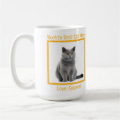Chartreux-Mama für die beste Katze der Welt Kaffeetasse (Links)