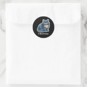 Chartreux Runder Aufkleber (Tasche)