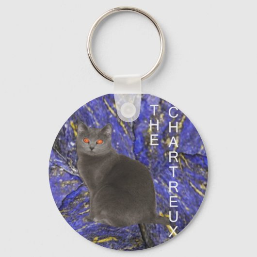 Chartreux-Schlüsselkette Schlüsselanhänger (Vorderseite)