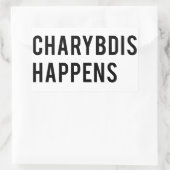 Charybdis passiert rechteckiger aufkleber (Tasche)