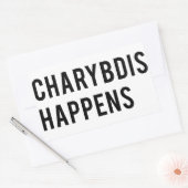 Charybdis passiert rechteckiger aufkleber (Umschlag)