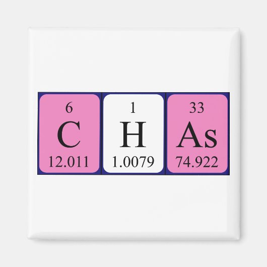 Chas Periodenmagnet-Magnet Magnet (Vorne)