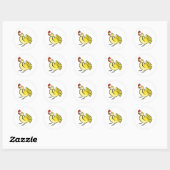 Chase Chicken Runder Aufkleber (Blatt)