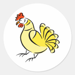 Chase Chicken Runder Aufkleber