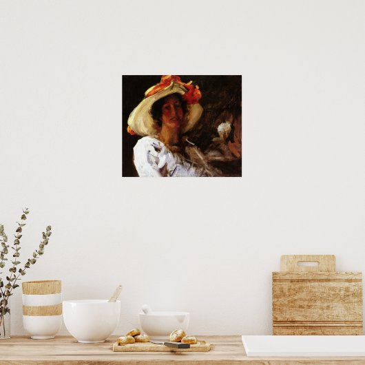 Chase - Clara Stephens in Hat 1913 Poster (Küche)