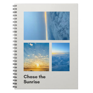 Chase den Sonnenaufgang Notizblock