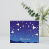 Chase Dreams Star Postkarte (Stehend Vorderseite)