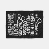 Chase Everything You Want Except Love And Death En Fleecedecke (Vorderseite (Horizontal))