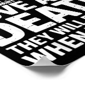 Chase Everything You Want Except Love And Death En Poster (Ecke)