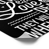 Chase Everything You Want Except Love And Death En Poster (Ecke)