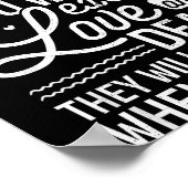 Chase Everything You Want Except Love And Death En Poster (Ecke)