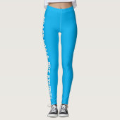 Chase Goals, keine Ausreden hellblau Leggings (Vorderseite)