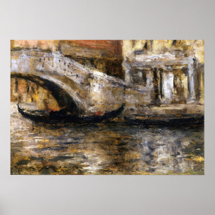 Chase - Gondeln am Venezianischen Kanal, 1913 Poster