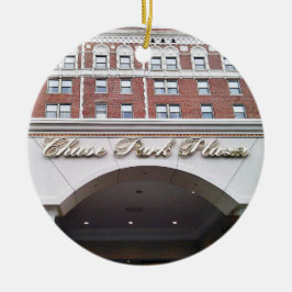 Chase Park Plaza, St. Louis, Weihnachtsschmuck, Keramik Ornament