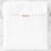 Chase Progress Not Perfect Aufkleber (Tasche)