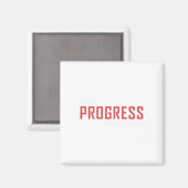Chase Progress Not Perfect Aufkleber Magnet (Vorderseite/Rückseite)