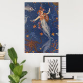 Chase Rainbows Swim mit Mermaids, Ride Unicorns Poster (Heimbüro)