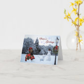 Chase Snowflakes Holiday Card Karte (Gelbe Blume)
