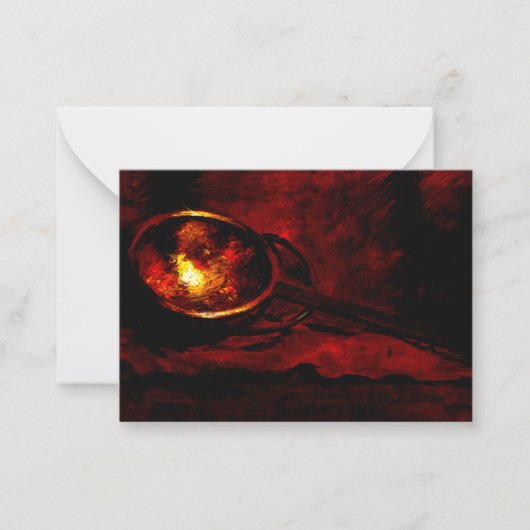 Chase - Stillleben mit Ladle, Kunstmalerei Mitteilungskarte (Vorderseite)