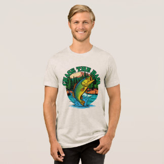 Chase the Bass Vintage Angel T-Shirt Tri-Blend Shirt