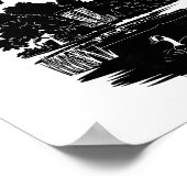 Chase The Chains Disc Golf Frisbee Kunst Poster (Ecke)