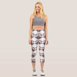 Chase The Horizon Trail Running Club Vintage T-Shi Capri Leggings